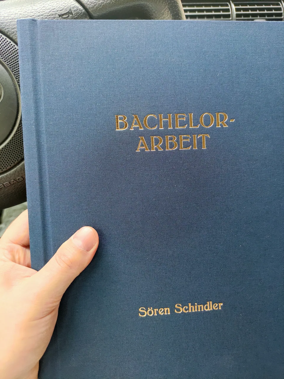 Gebundene Bachelor-Arbeit von Sören Schindler